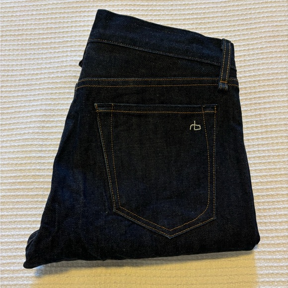[31] rag & bone Slim 2 Fit Straight Leg Jeans Dark Wash - Picture 2 of 10